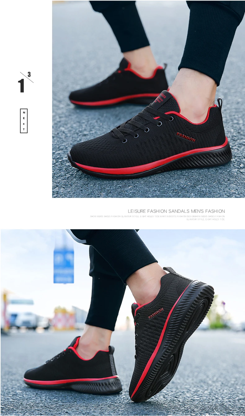 New Mesh Men Casual Shoes Lac-up Men Shoes Lightweight Comfortable Breathable Walking Sneakers Tenis masculino Zapatillas Hombre