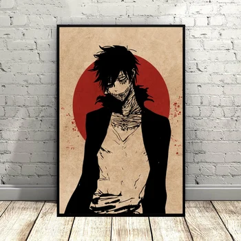 

Japan style Anime poster Art Canvas Poster Tokyo Ghoul and Naruto poster Wall art for Living Room No Frame