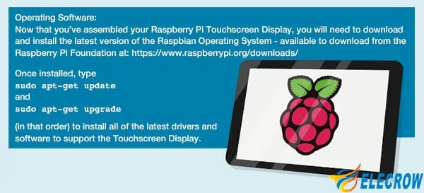 Elecrow Raspberry Pi 3 Дисплей Сенсорный экран 7 дюймов 10 сенсорный монитор ЖК-дисплей TFT 800x480 легко Применение Дисплей для Raspberry Pi 3B 2B +