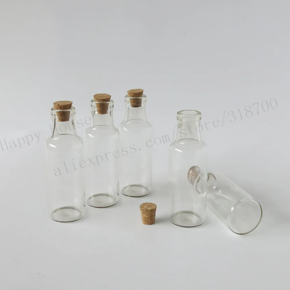 30pcs/lot 25ml Clear Transparent Corked Glass Bottle,25cc cork stopper glass vial,current bottle