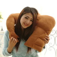 Almohada para brazo de novio, juguete de felpa suave de peluche, brazo musculoso para dormir