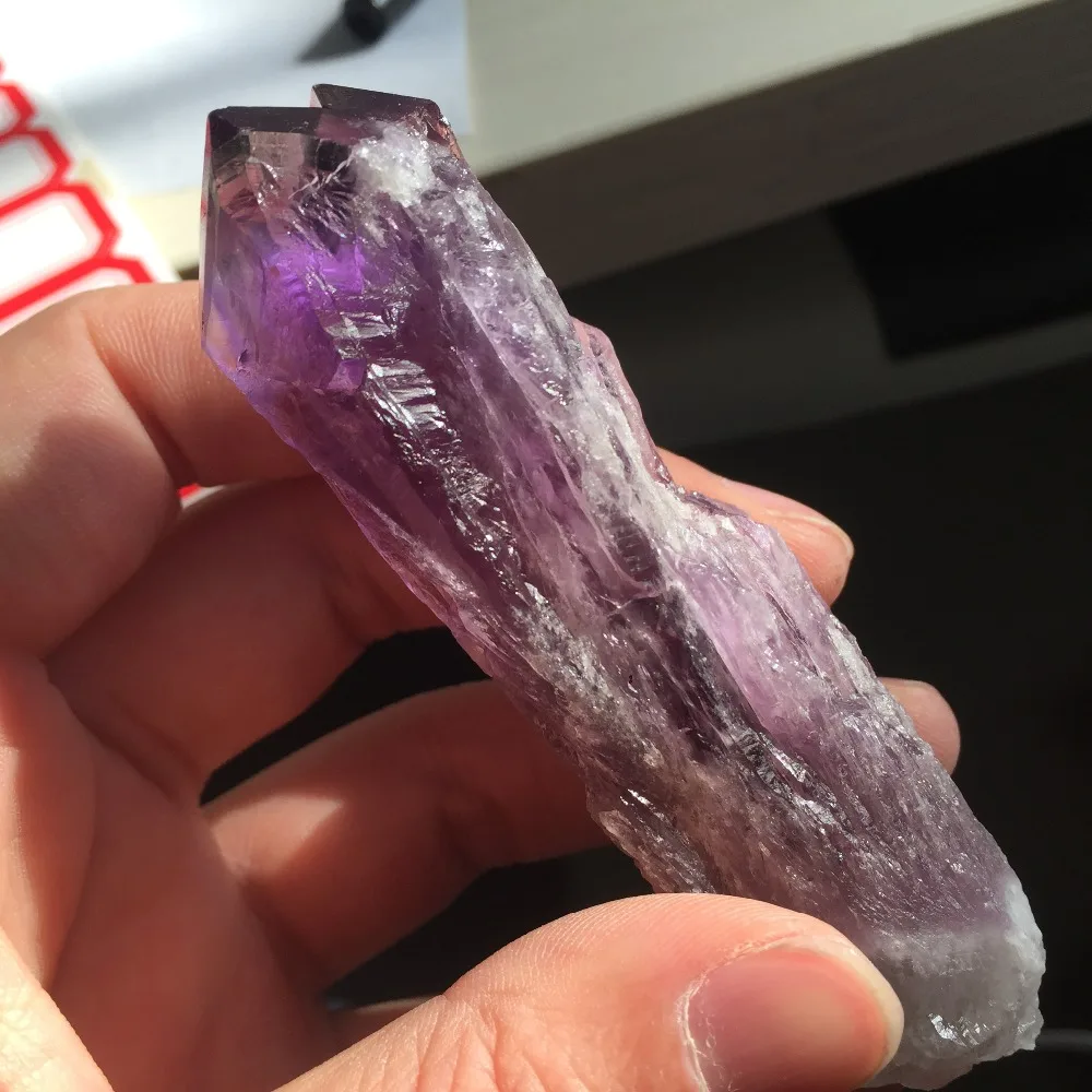 Целебный Камень reiki палочка 67 г чистый и прозрачный Аметист скелетная