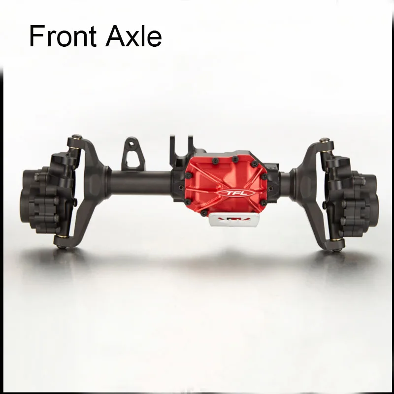 1 комплект для Landrover Defender передний/задний мост ЧПУ алюминиевая ось мост Перевозчик C база+ Корпус коробки передач для 1/10 RC автомобилей - Цвет: front axle