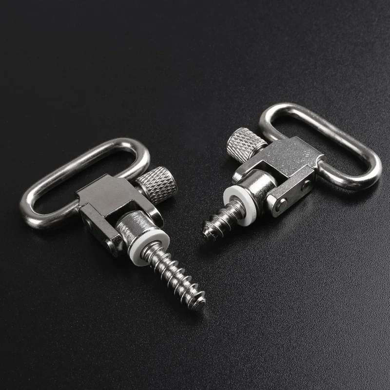 2Pcs Hunting W/Screws Sling Mount Quick Detach Sling Swivels Stud Hunt Accessories Shotgun Kit For Gun Rifle