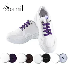 Soumit/эластичные шнурки без завязок; шнурки для кроссовок; спортивная обувь на плоской подошве; повседневная обувь на шнурках