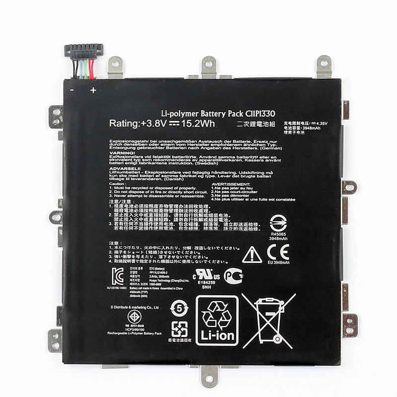 Оригинальный аккумулятор C11P1330 для ASUS MeMO Pad 8 K01H K015 ME8150C ME581C 3948 мАч|Аккумуляторы