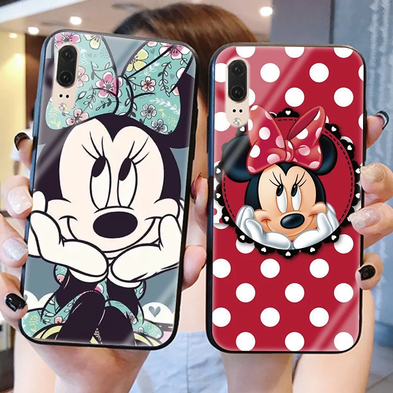 

Tempered glass Case For Huawei Honor Y9 2018 Y6 2019 8X 7A Pro 9 10 Lite Note View 10 20 Play Soft TPU Nova 3 3i 2i 3e 4 Cartoon