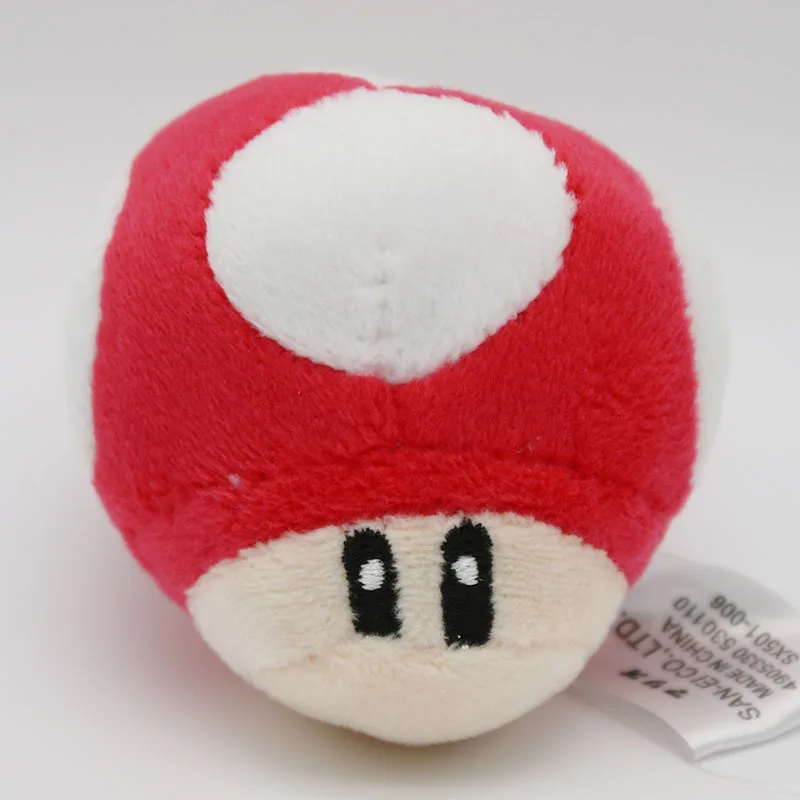 Super Mario Mushroom Plush Toys Small Game Toad Mushroom Key Bag Pendants Dolls 6cm 10pcslot  (5)