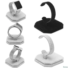 1 шт. бархат C Тип дизайн ювелирных изделий браслет часы дисплей стойки Держатель черный/белый