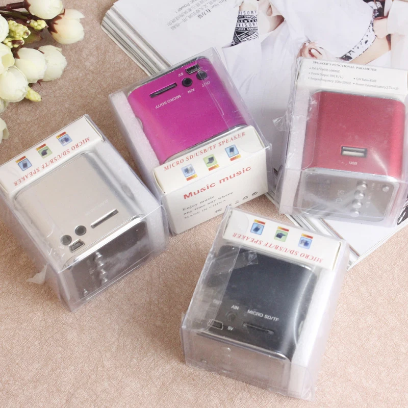 HCQWBING TD V26 Мини Портативный MP3 плеер звук динамик цифровой lcd Micro SD TF FM радио музыка