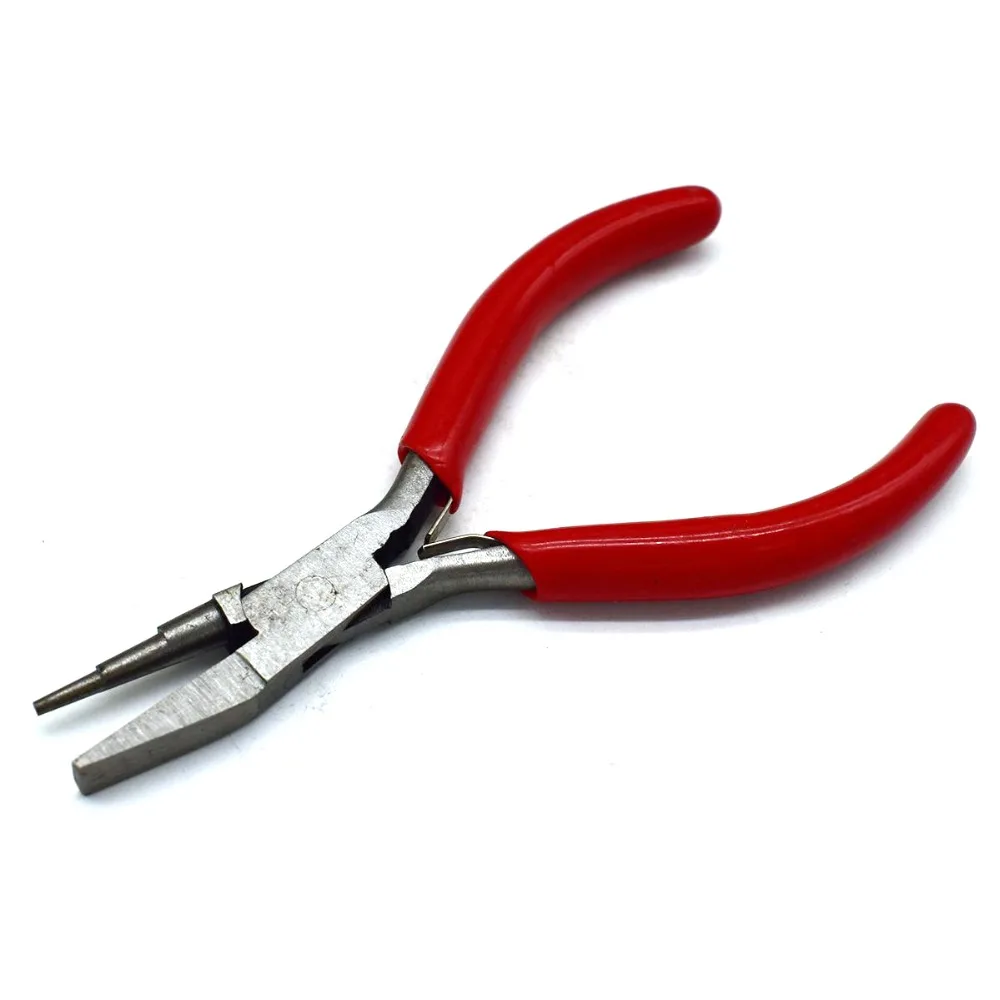 

140MM Round Flat Nose Red Plier Wire Side Cutting Cutters Beading Jewelry Making Tools New
