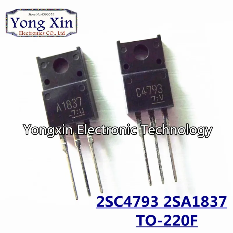 20 шт. 10 пар 2SC4793 TO220 2SA1837 TO 220 C4793 A1837 230V 1A|Регуляторы напряж./стабилизаторы| |