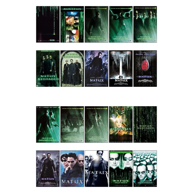 

1 PCS The Matrix Movie Theme Poster DIY Waterproof Sticker Post It Decoration Scrapbooking Bullet Journal Stickers Bomb