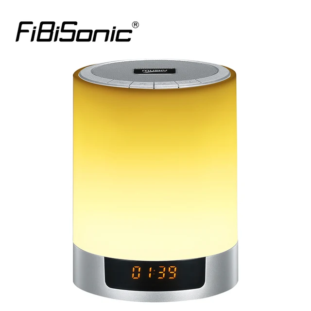 Night Lights Wireless Bluetooth Speaker Touch Sensor LED Bedside Lamp