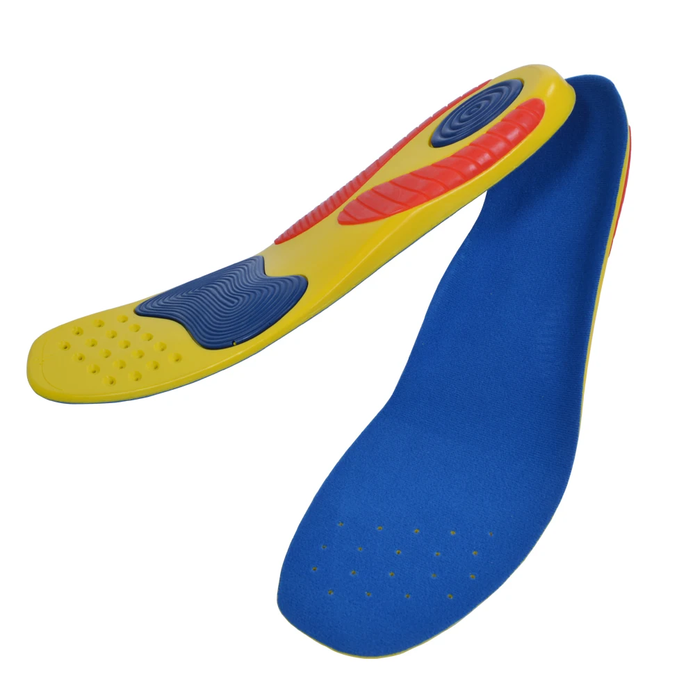 Free shipping Premium Athletes Sport Insole Gel Heel Forefoot Absorbs