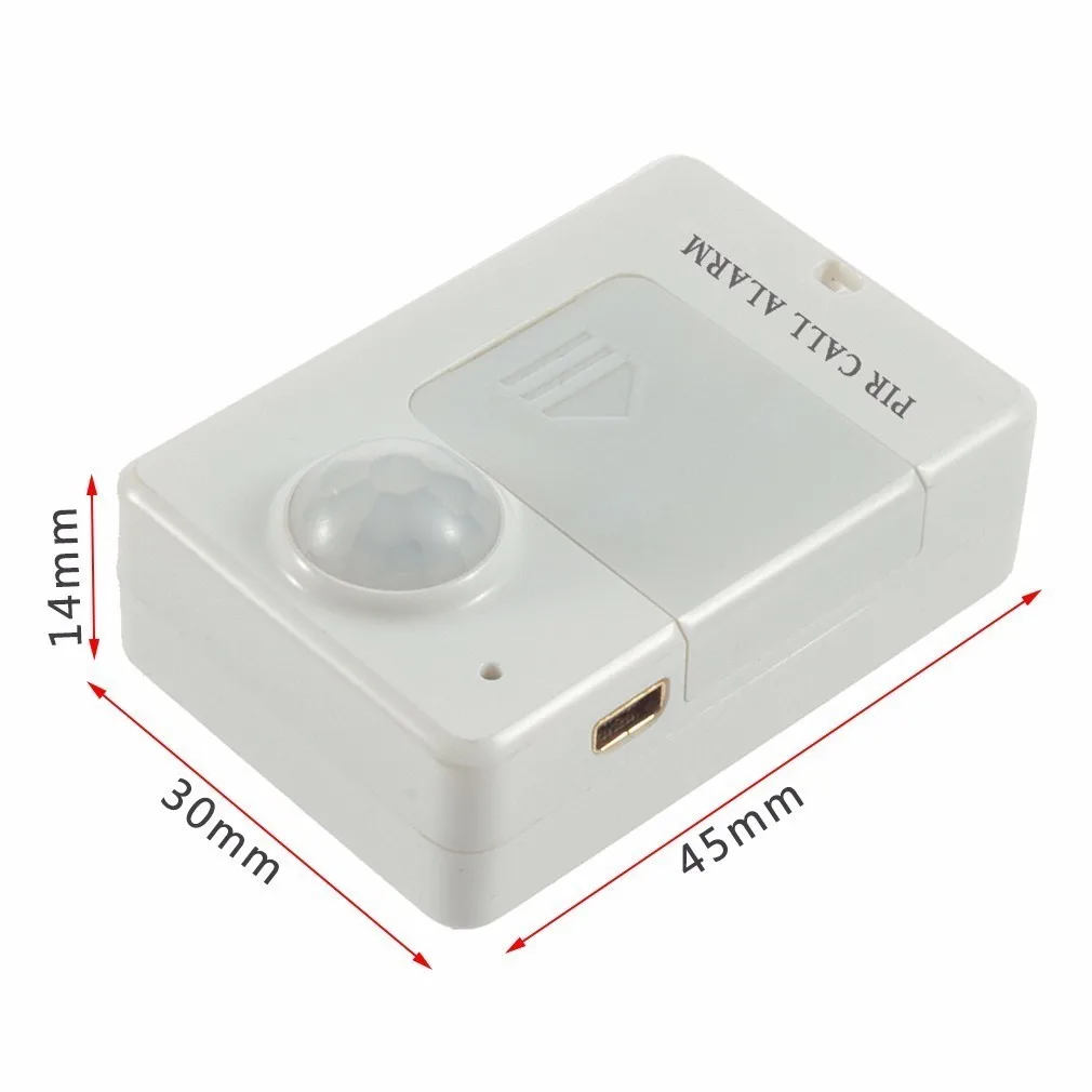 panic button bluetooth LESHP A9 Mini PIR Alarm Sensor Infrared GSM Wireless Alarm High Sensitivity Monitor Motion Detection Anti-theft EU Plug Piece wireless panic button