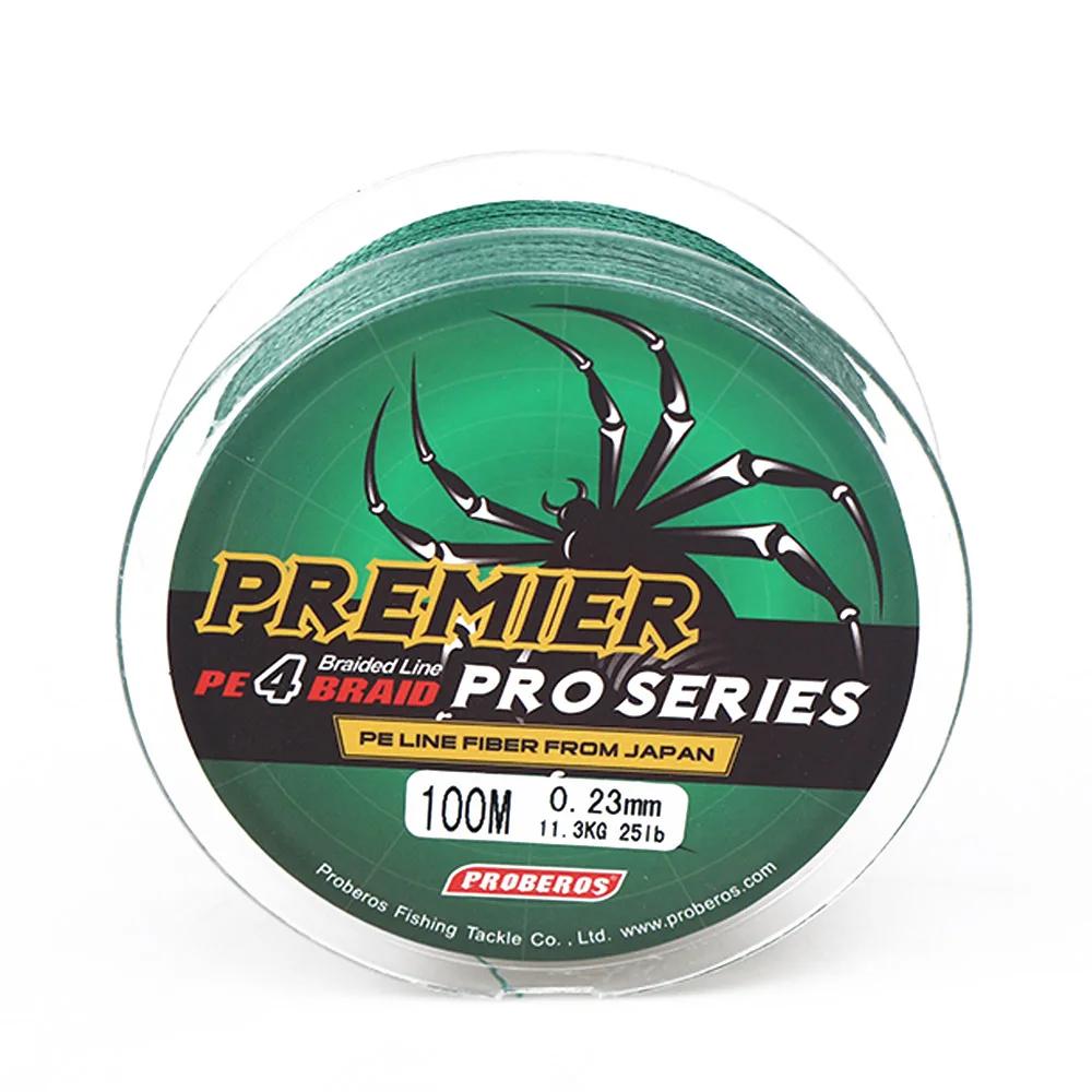100M PE Braid 4 Stands 6LB 100LB Multifilament Fishing Line Fishing