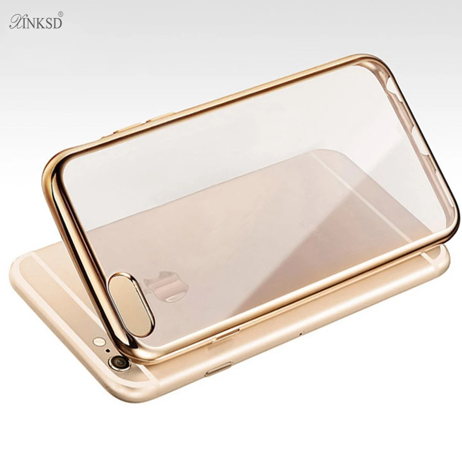 Soft Transparent TPU Cases for iPhone 6 Case 5s 6s 7 Plus Luxury Silicone Cover Coque for iPhone 7 Case 6 Plus Phone Cases(3)