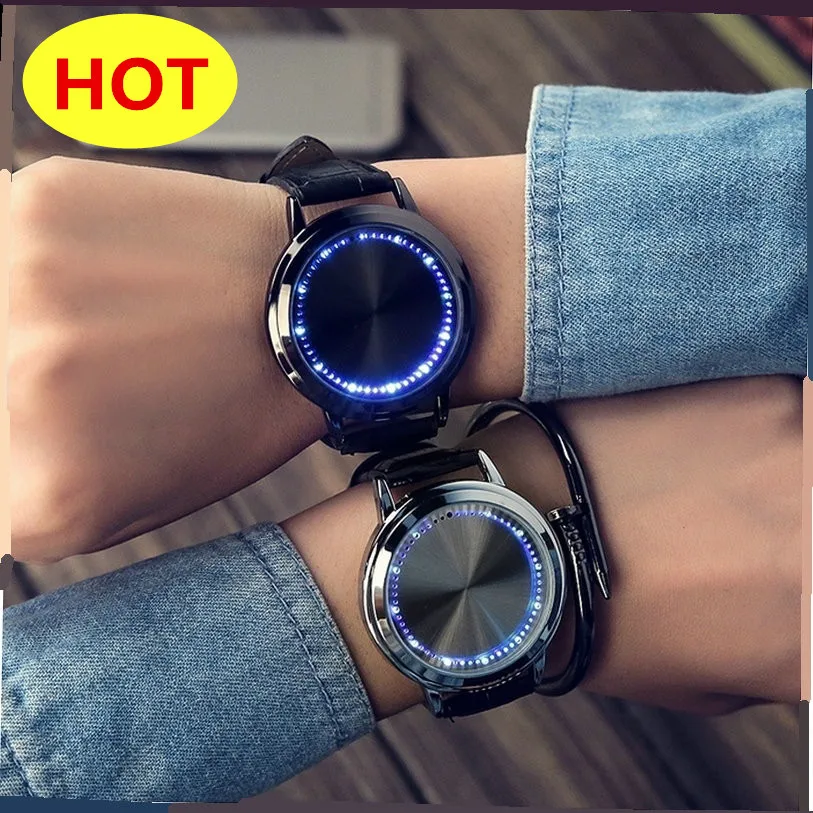 Trendy Creative Fashion LED Simple Smart Touch Screen Watch font b Electronic b font Watch Male