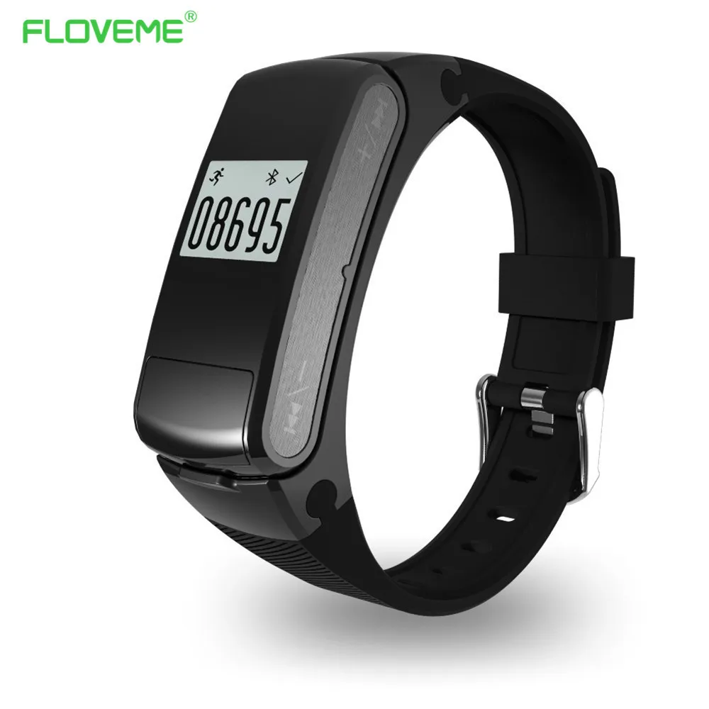 FLOVEME Earphone Bluetooth Smart Watch For iOS Android