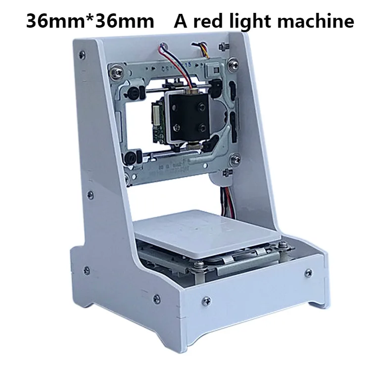 300 МВт USB Настольный лазерный гравировальный станок DIY Логотип Марка принтер резак ЧПУ лазерная резьба машина модернизированная рабочая зона: 36 мм* 36 мм - Цвет: A red light machine