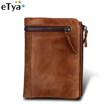 

Genuine Leather Men Wallet High Quality Wallets with Coin Pocket Purses Gift For Men Card Holder Male Purse Short Purse