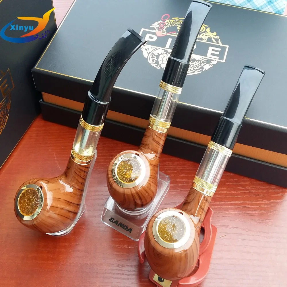  EST Electronic Wooden Pipe Vaporizer Box Mod 2.5ml Atomizer 618 Pipe Cigarette Electronic Vaporizer