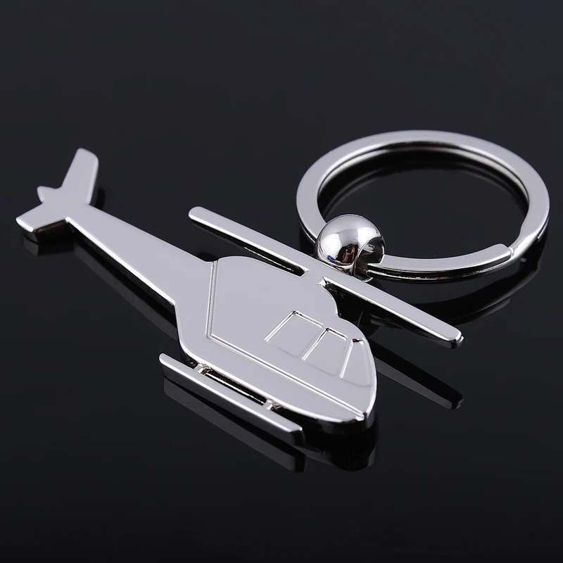 

1 PC Hot Sale High Quality Alloy Keychains Funny Private helicopter Keychain Key Ring Day Gift For Boy Friend Key Chain