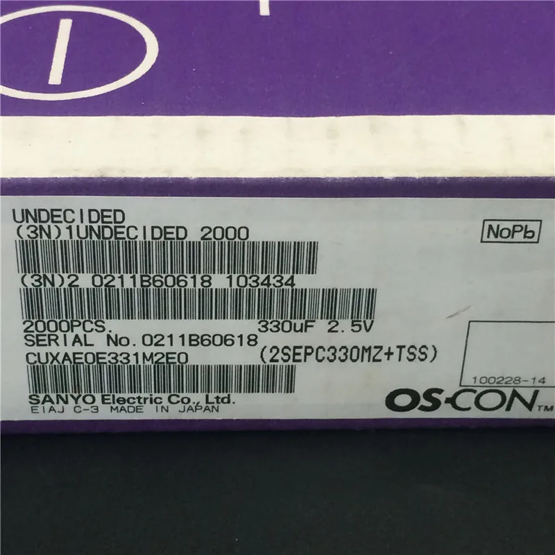 50 шт. 330 мкФ 2 5 в SANYO OS CON SEPC 5x9 мм супер низкий ESR 2.5V330uF для материнской платы/VGA