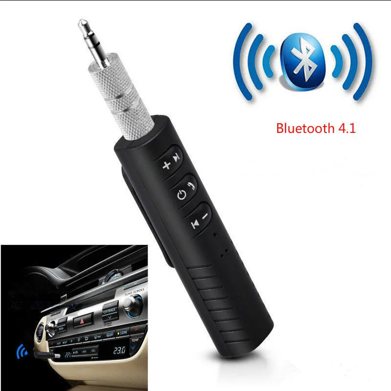 Авто Bluetooth BT приемник Портативный BT4.1 автомобиля Aux Беспроводной аудио адаптер с