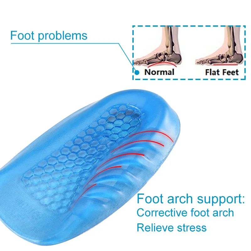 Soumit Gel Silicone Heel Cups By Envelop Massaging Cushions Inserts Insoles Foot Pain Relief Shock Absorbing Pads for Men Women