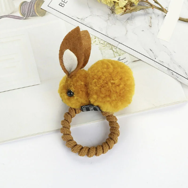 Cute Easter Rabbit Design Hair Bands Felt Three-Dimensional Plush Rabbit Ears Head Clip For Girls Easter Party Supplies J19 - Цвет: 1