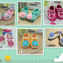 Очаровательные Детские Впервые Уокер обувь детская крючком обувь Walker обувь ручной работы