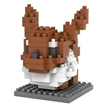 Pokemon Eevee Comics Pet LOZ Diamond Blocks Building Blocks Miniature Minifigure Toy Baby Toys for Girls Toys for Children