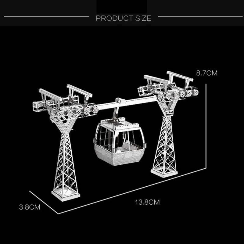 Металлическая 3d модель 11x11 см в сборе игрушечной модели для взрослых коллекция