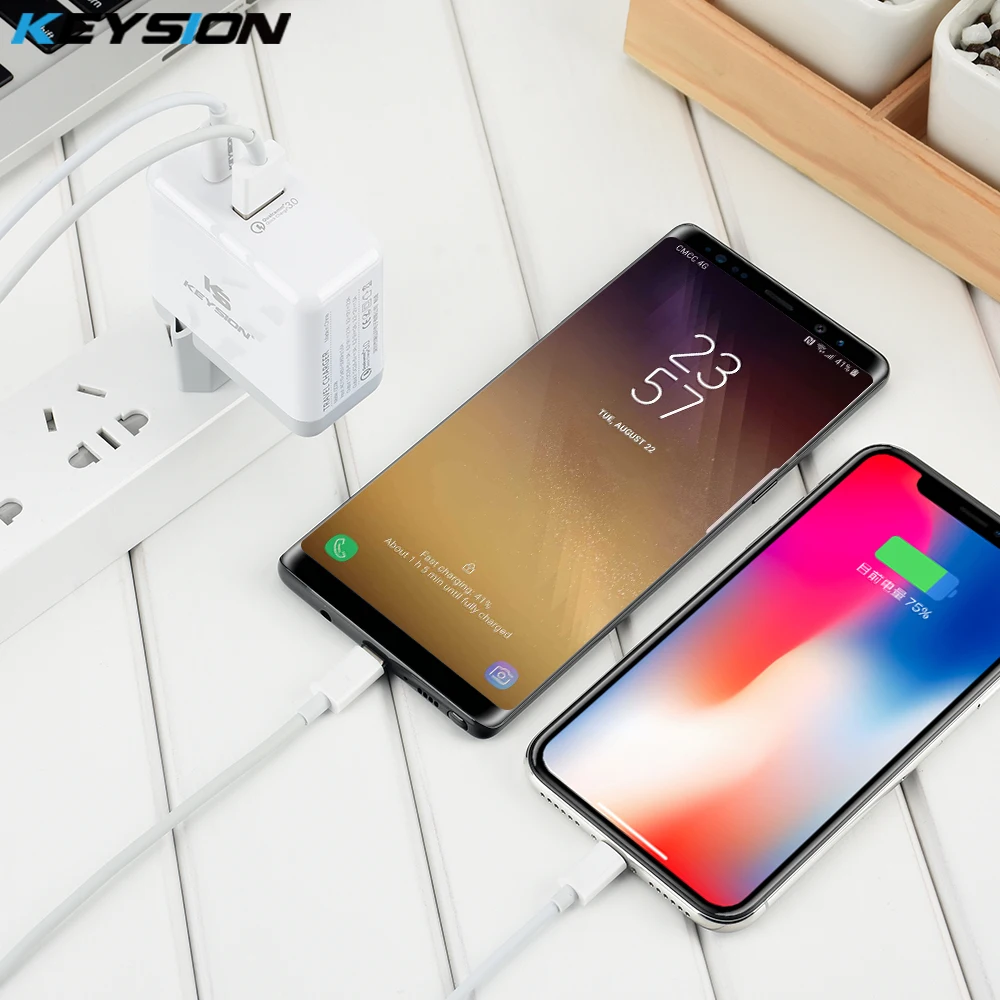 KEYSION устройство работающее от прикуривателя с 2 портами 36 Вт USB C