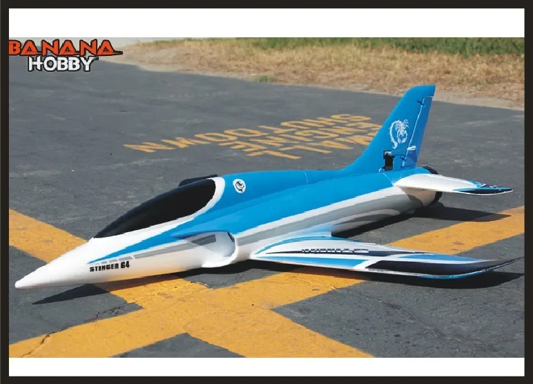 Conjunto de Kit Avião Modelo Hobby Brinquedo Winspan 700mm 64 mm Edf Stinger Esporte Jet Pnp Conjunto ou Epo – rc