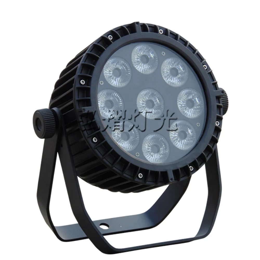 

Hot Sale Led Par Light Waterproof 9X18W RGBWA UV Quad Color Outdoor Flat Par Can IP65 Stage Effect Lighting DJ Disco Party Light