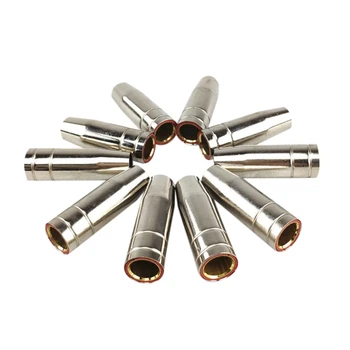 

15Ak Gas Nozzle 10Pcs Mig Welding Torch Gas Nozzle Contact Tip For Mig Mag Welding
