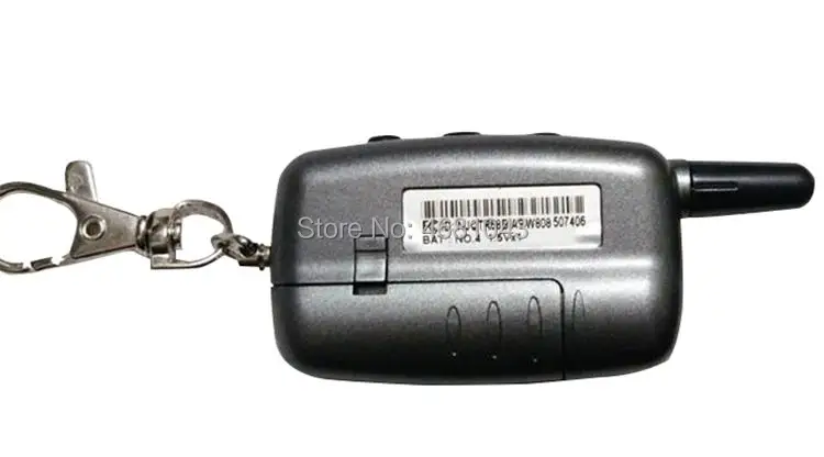 Wholesale A9 Keychain For Russia Version Starline A9 LCD Remote Control 2 Way Two Way Car Alarm System+ silicone case