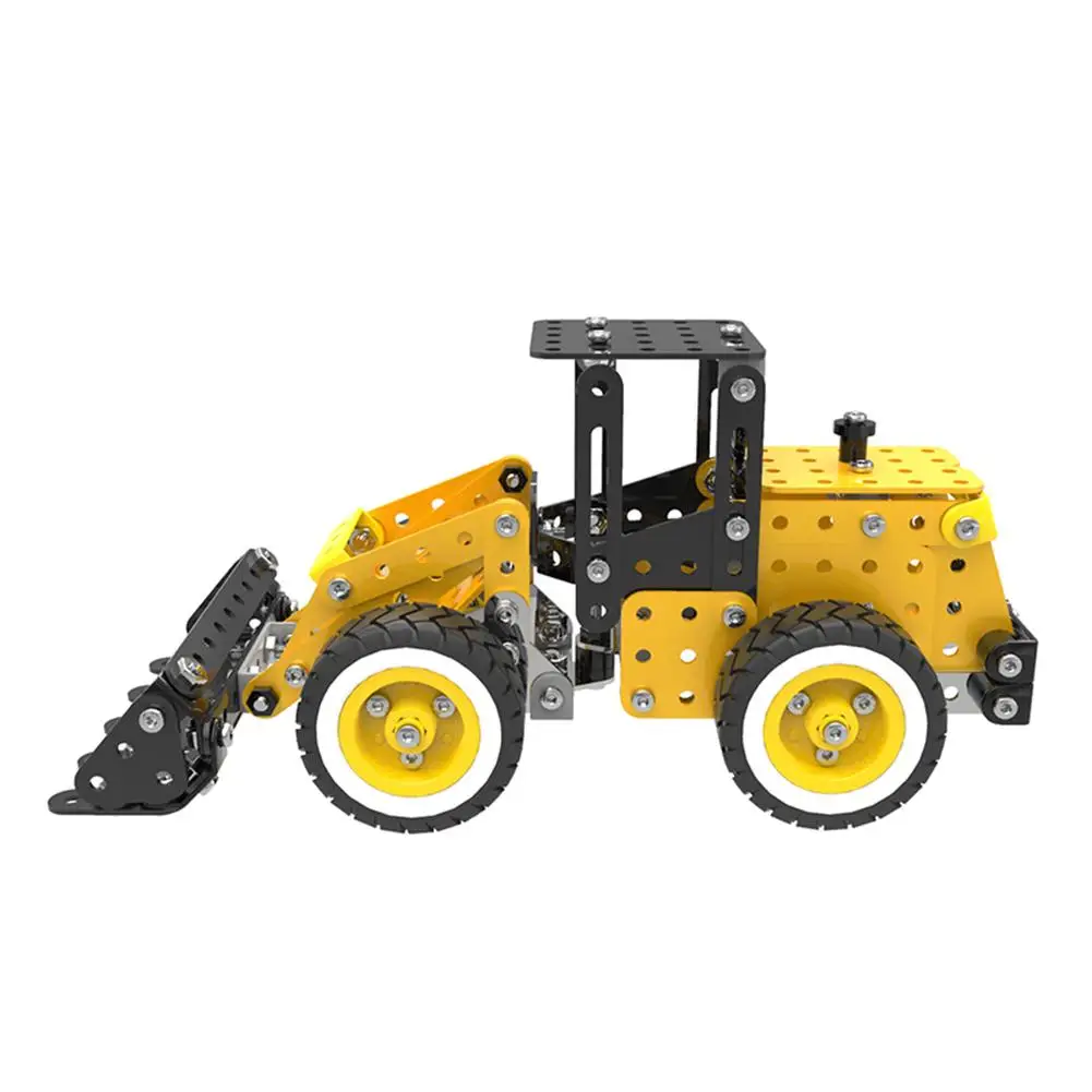 price reduction Alloy car toy for children as gift 332PCS DIY Car Loader Alloy Assembled Building Blocks