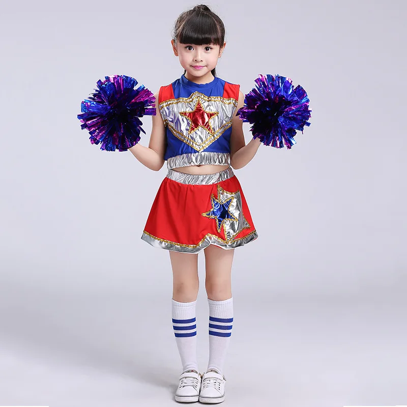 أكمام الفتيان الفتيات ملابس رقص المشجع زي الحديثة أزياء رقص الاطفال المشجع زي الفتيان girs ستار الأزرق بلينغ أكمام الفتيان الفتيات ملابس رقص المشجع زي الحديثة أزياء رقص الاطفال المشجع زي الفتيان girs ستار الأزرق بلينغ