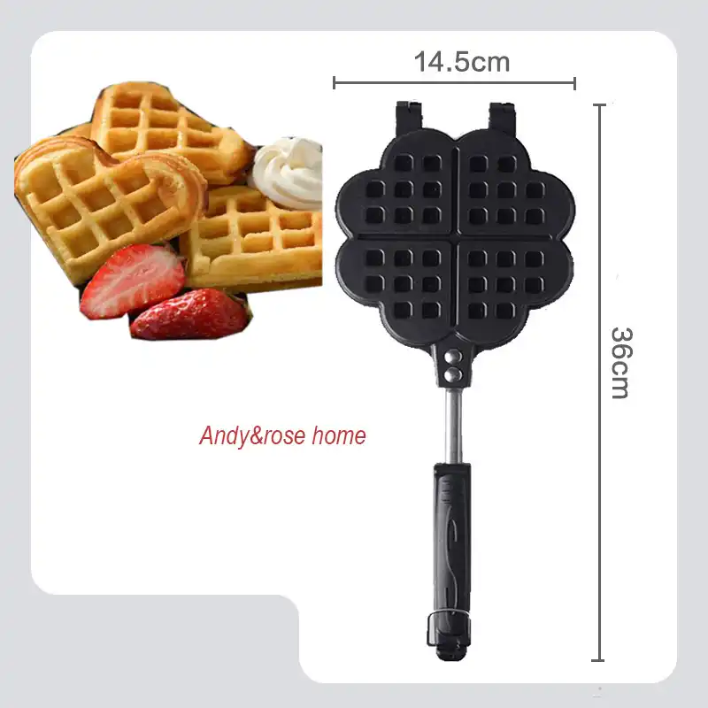 Non-stick Waffle Cake Egg Roll Pan Maker Baking Tools Bakeware Kitchen Mold
