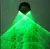 2 в 1 мульти-линии зеленый светодиодный лазерный свет очки для сценического танцевального шоу для клубной вечеринки с диджеем очки мульти лучи для Светодиодный светящиеся костюмы - Цвет: plane green