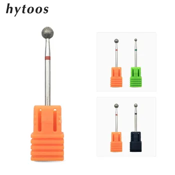 

HYTOOS 2Pcs Diamond Nail Drill Bits Rotary Burr Manicure Cutters For Cuticle Electric Drill Accessory Nail Files Mills Tools