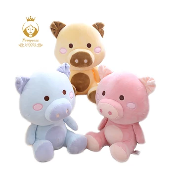 

1PCS 20 / 30cm Down Cotton Colored Pork Plush Stuffed Toys, Simulation Pig Furry Plush Doll, Kids Toy, Appease Dolls Gifts