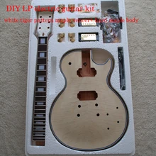 DIY LP стиль Электрический Guita Пламя клен Veneerr+ красное дерево Okoume средства ухода за кожей шеи палисандр гриф