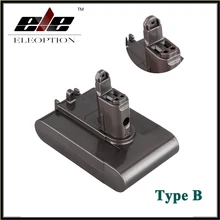 ELEOPTION Replacement Power Tool Battery Type B 22.2V 2.0Ah 2000mah Li-ion for Dyson DC31 / DC34/DC35/DC44 /DC 45