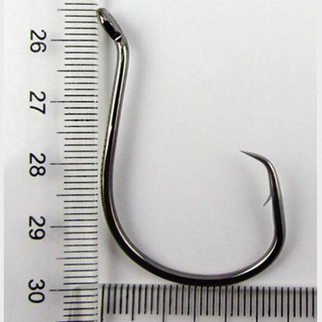 10pcs No. 7385 High Carbon Steel Barbed Fish Hook Deep Sea Super Large  Fishing Hooks Surfcasting