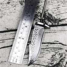 X-02DP VG10 дамасский стальной нож Сделай Сам тактика выживания на открытом воздухе Походный нож защита нож заготовка diy полуфабрикат нож